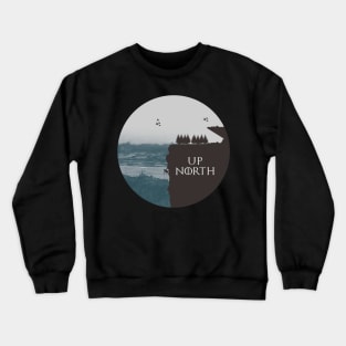 Up North Earth Above The Equator For Travelers & Explorers Crewneck Sweatshirt